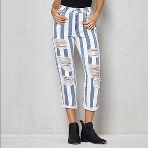 Pacsun: Striped mom jeans